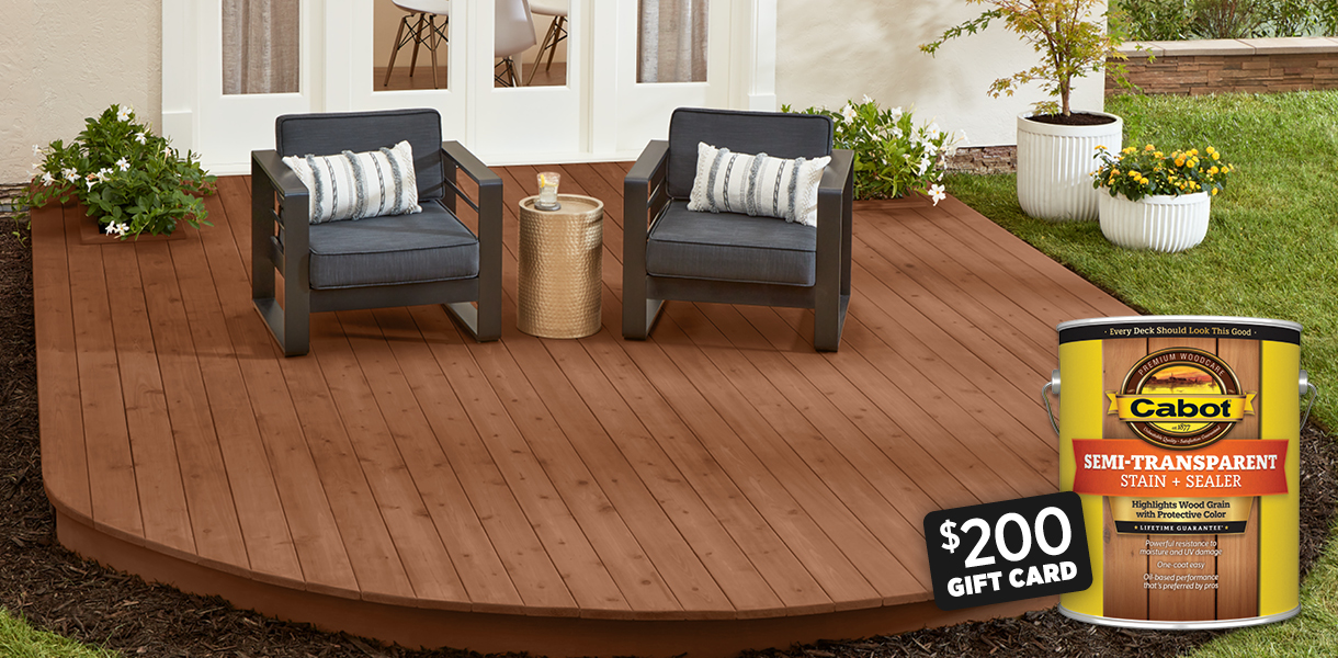 1 Deck-Premium Wood Stain - Sealer for Deck Wood