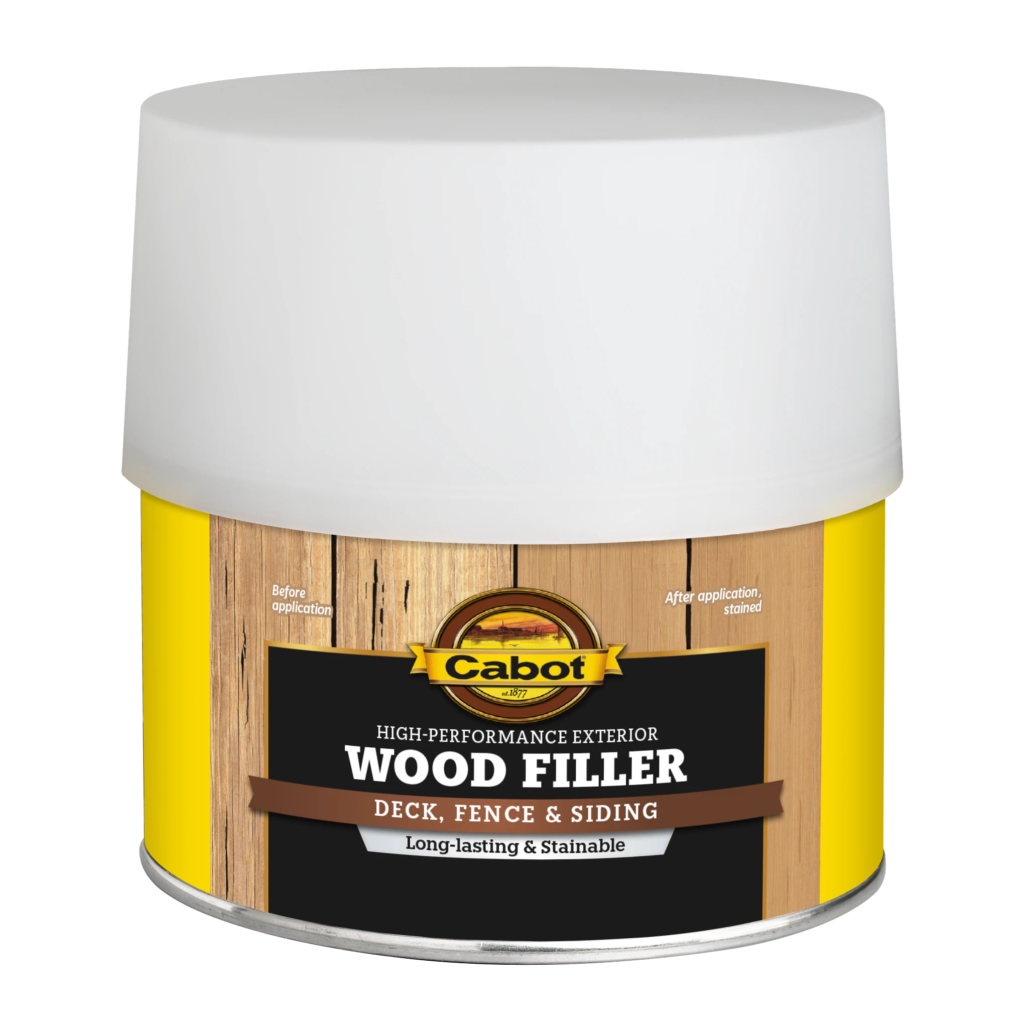 Cabot® High-Performance Exterior Wood Filler bottle